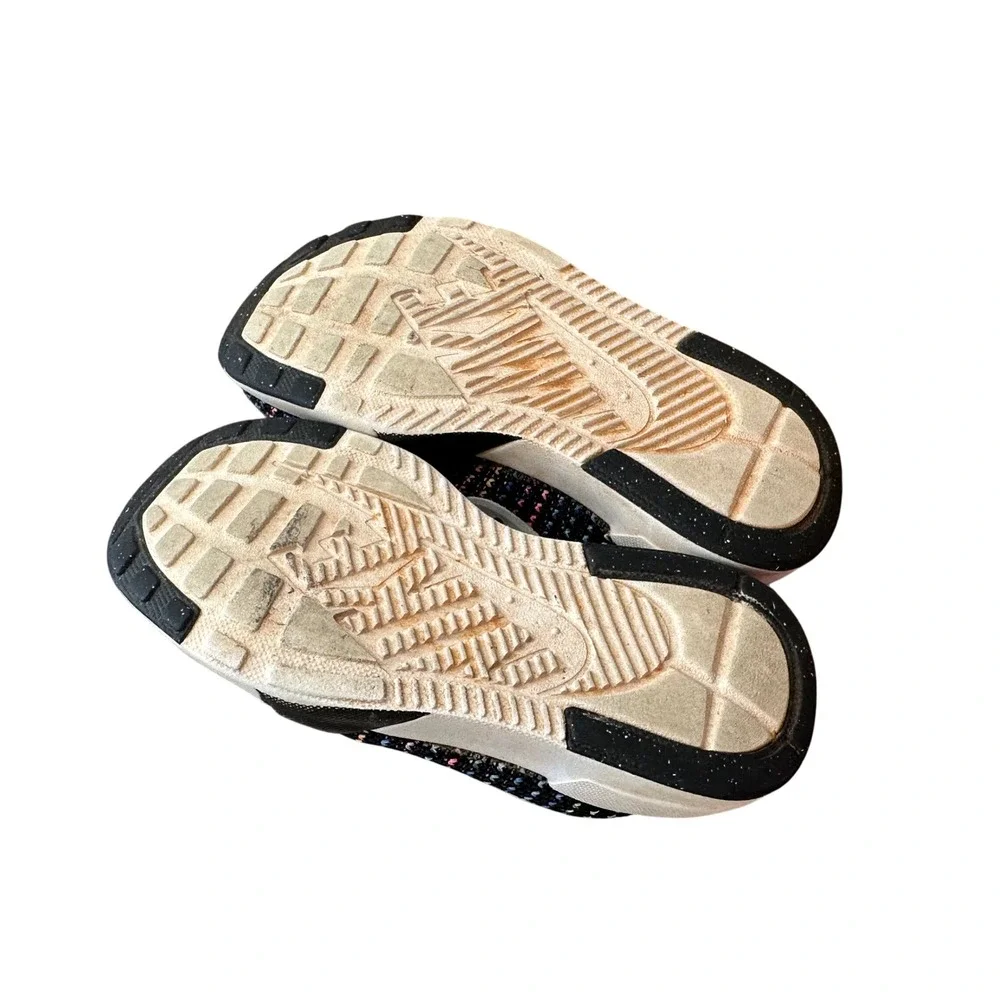 Nike‎ Kids Multi Color Knit Rainbow Swoosh Lace Up Athletic Shoes Size 10.5C